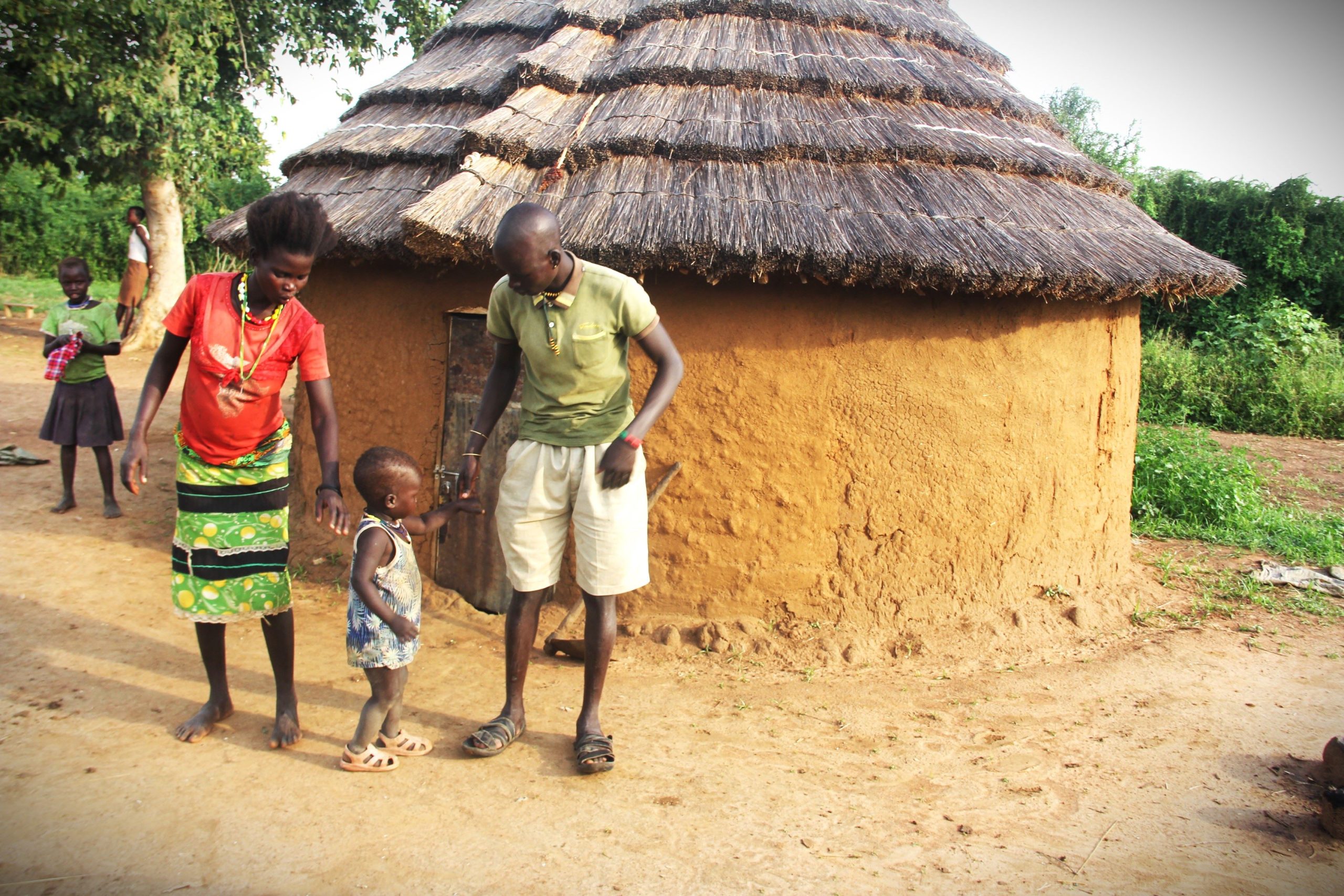 Happy families, healthy children. Power dynamic among couples have improved in parts of Karamoja where we work, greatly reducing intimate partners violence.